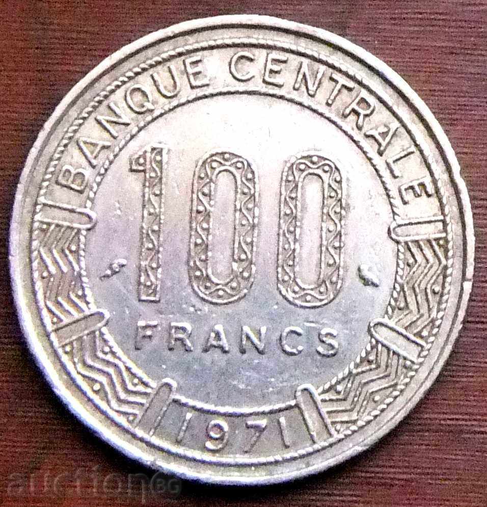 Καμερούν 100 φράγκα το 1971