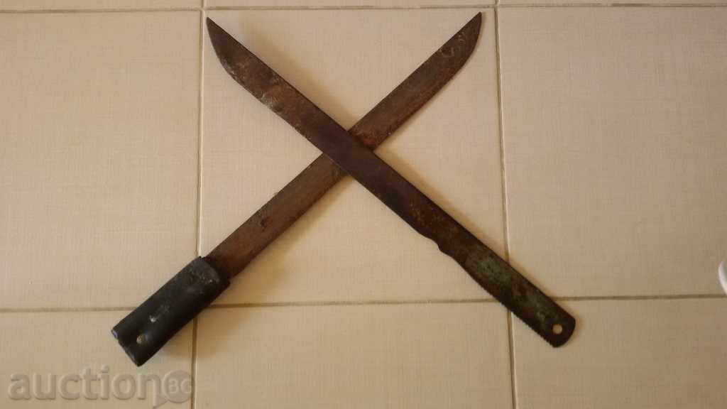 два големи ножа соц период мачете нож