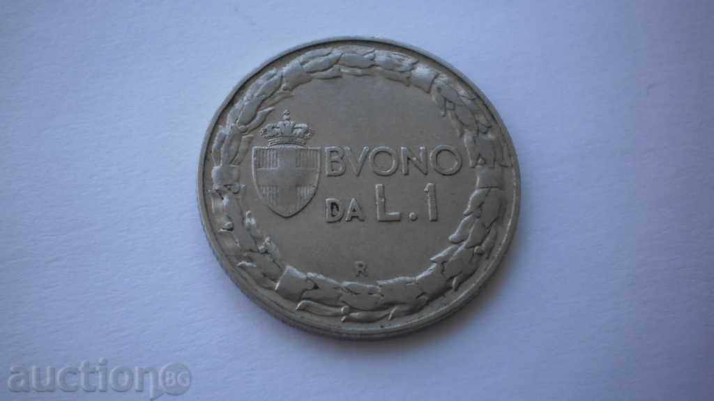 Italia 1 Lira 1922 Rare monede cu preț € 3.07 | 6.00 BGN