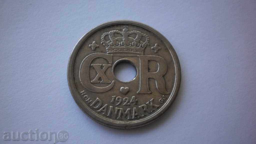 Дания 25 Йоре 1924 Рядка Монета
