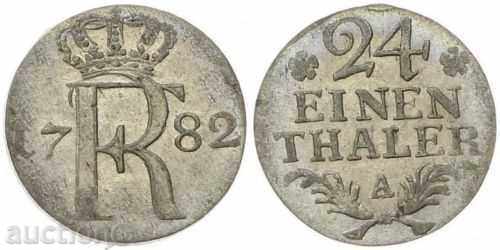1/24 thaler 1782 Brandenburg Γερμανία-izkl.kachestvo