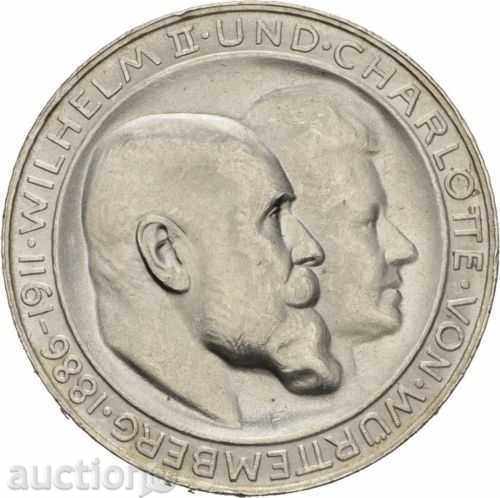 3 MARKS 1911 Württemberg-JUBILEE-EXCLUSIVE QUALITY with price 179.00 BGN | € 91.52 3 MARKS 1911 Württemberg-JUBILEE-EXCLUSIVE QUALITY with price 179.00 BGN | € 91.52