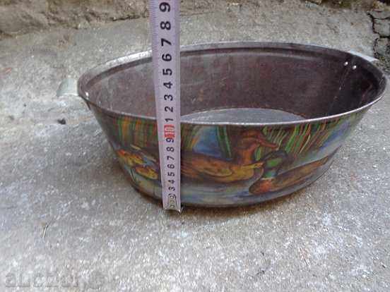 Auction  Children's tin toy basin pot painted vessel USSR