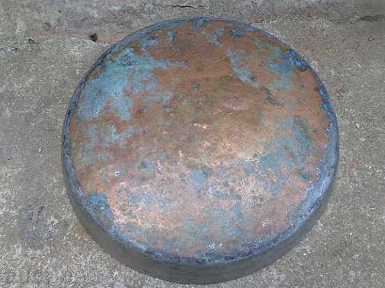 Auction  Tin, household pot, bakery, blue