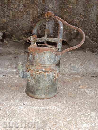 Old carbide mining lamp, projector, lantern with price 45.00 BGN | € 23.01 Old carbide mining lamp, projector, lantern with price 45.00 BGN | € 23.01
