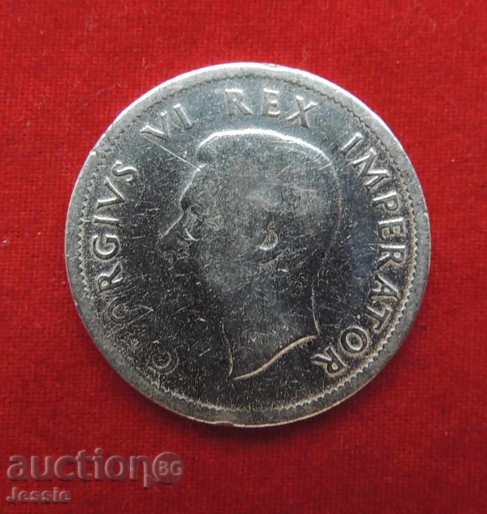 1 шилинг Южна Африка 1943 сребро - монета № 2