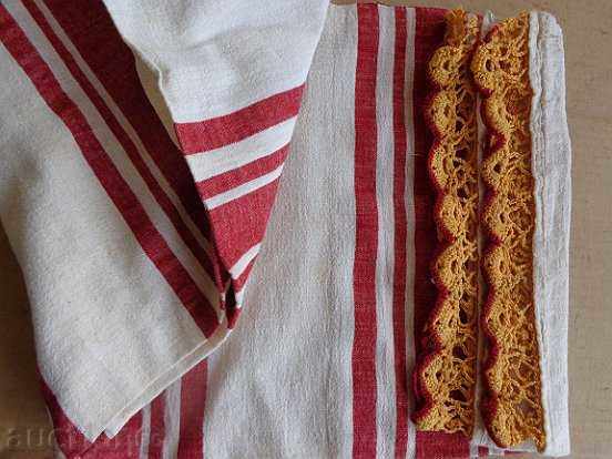 Hand-woven cloth with lace, towel, kenar - 6