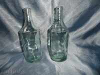 παλιά γυάλινα μπουκάλια - 2 τεμ.