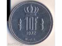 Luxemburg 10 franci 1972