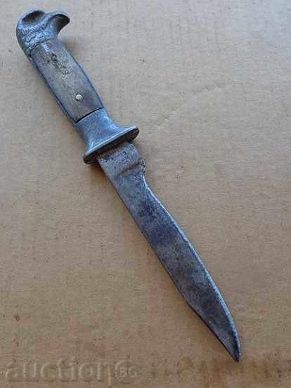 Old knife with eagle head and buffalo horn scabbard, dagger with price 59.50 BGN | € 30.42 Old knife with eagle head and buffalo horn scabbard, dagger with price 59.50 BGN | € 30.42