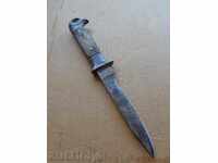 Old knife with eagle head and buffalo horn scabbard, dagger