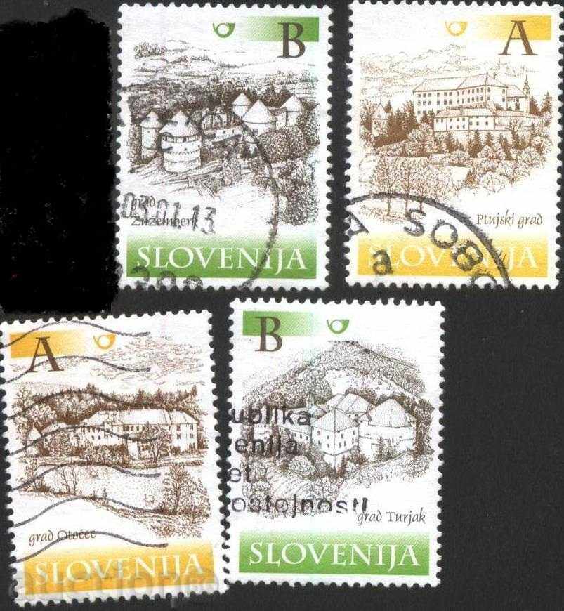Клеймовани марки Архитектура Замъци 2000 от Словения