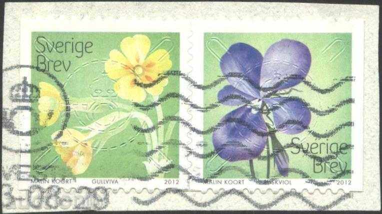 Stamped Flora Flowers 2012 from Sweden