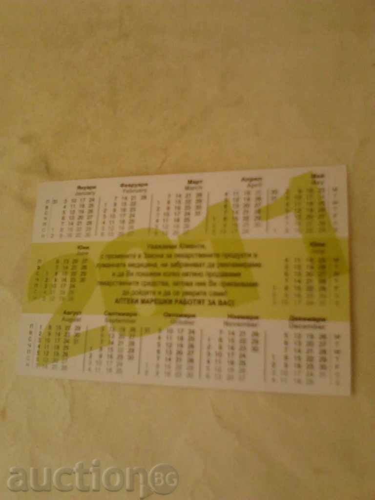Calendar of Pharmacies with price 0.25 BGN | € 0.13