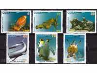 Чисти марки Морска Фауна 2014 от Куба