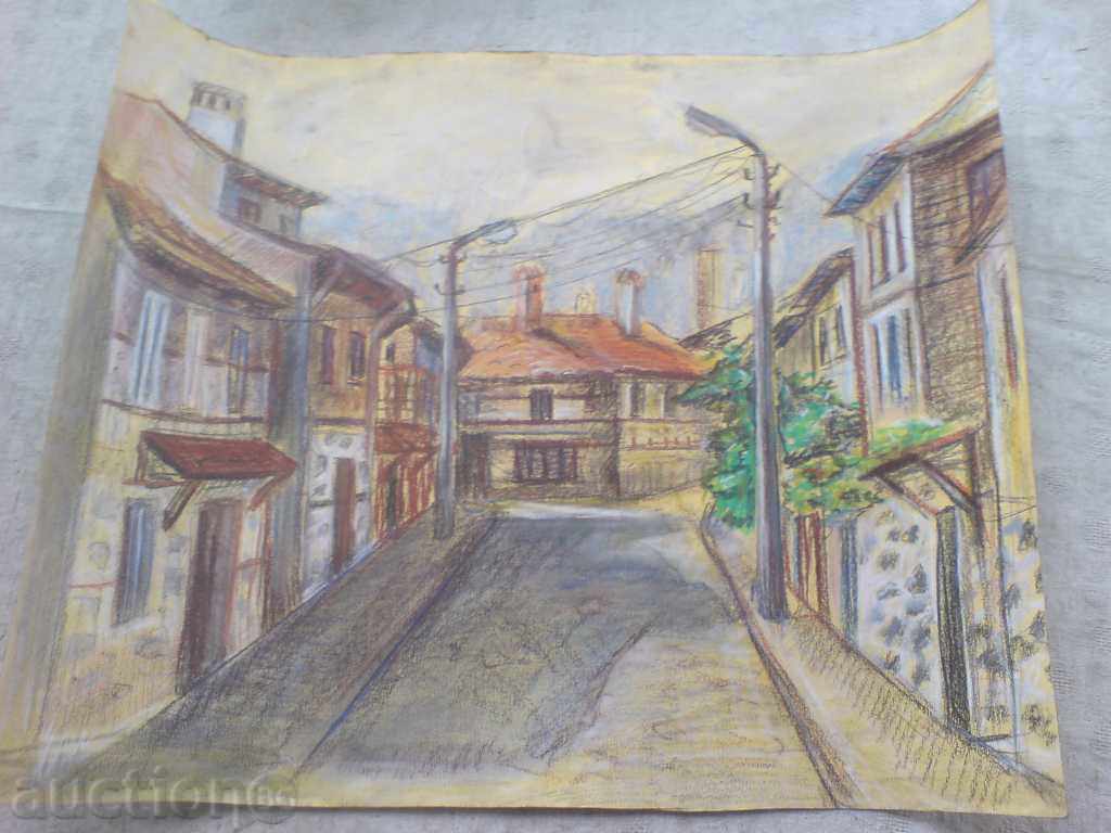 picture - pastels / cardboard