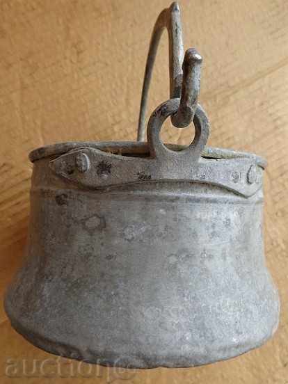 Delivery of Old copper cauldron, copper, cauldron, forged vessel