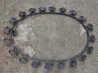 Veche ramă metalică pentru oglindă, fier forjat