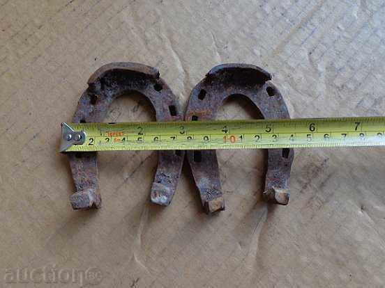 2 donkey horseshoes, horseshoe, wrought iron with price 24.00 BGN | € 12.27 2 donkey horseshoes, horseshoe, wrought iron with price 24.00 BGN | € 12.27