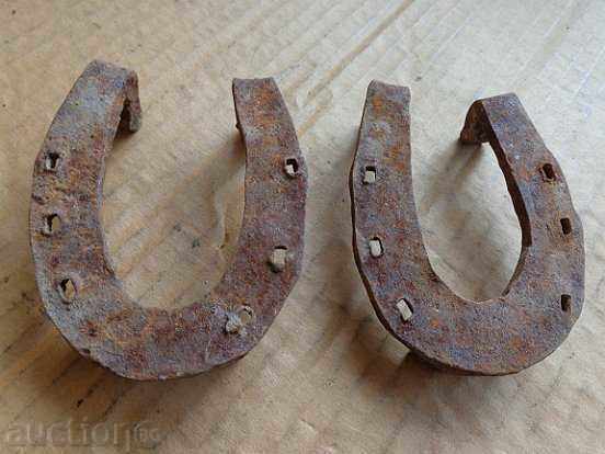 Delivery of 2 donkey horseshoes, horseshoe, wrought iron