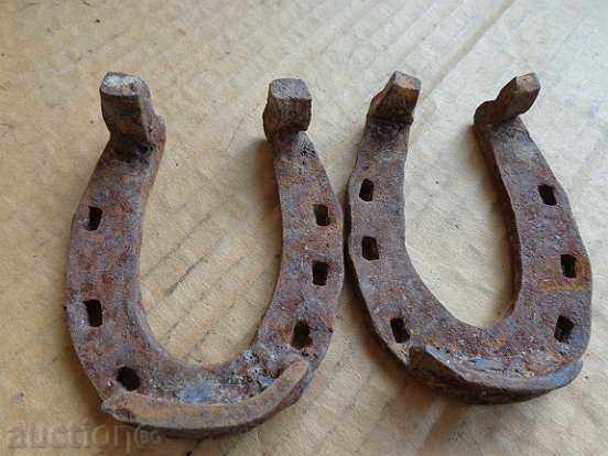 2 donkey horseshoes, horseshoe, wrought iron - 6