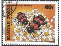 Клеймована марка Насекоми 1980 от Унгария