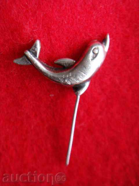 BROȘĂ DE ARGINT - DELFIN