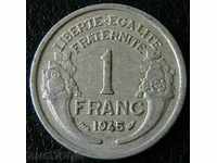1 φράγκο 1945, η Γαλλία