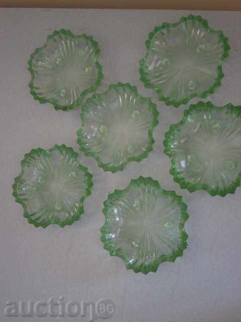 Service of 6 cups of jam from the 20s of the XX century. with price 69.00 BGN | € 35.28 Service of 6 cups of jam from the 20s of the XX century. with price 69.00 BGN | € 35.28