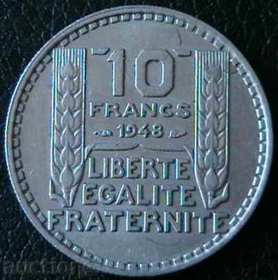 10 franci 1948, Franța