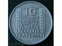 10 φράγκα το 1949, η Γαλλία