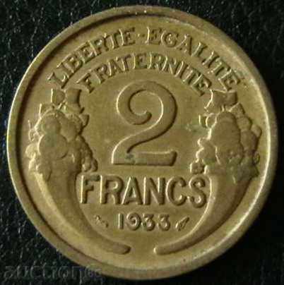 2 φράγκα το 1933, η Γαλλία