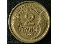 2 franci 1933, Franța