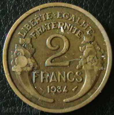 2 franci 1934, Franța