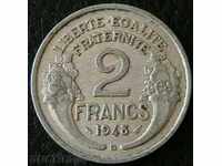 2 φράγκα Το 1948, η Γαλλία