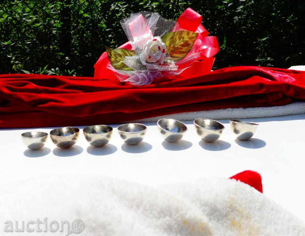 925 Silver Elements, Semi-spheres, Total 56 g - 5 925 Silver Elements, Semi-spheres, Total 56 g - 5