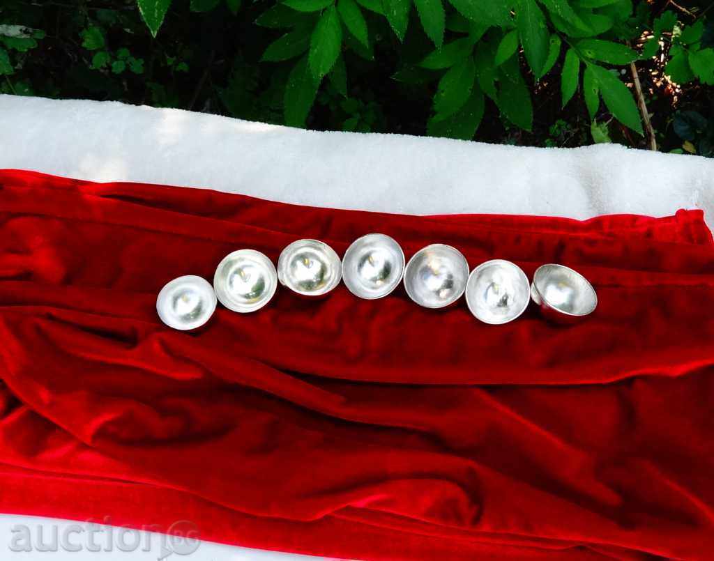 925 Silver Elements, Semi-spheres, Total 56 g 925 Silver Elements, Semi-spheres, Total 56 g