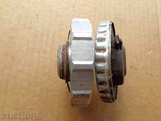 Two tank caps on a motorcycle, a motorcycle - 6