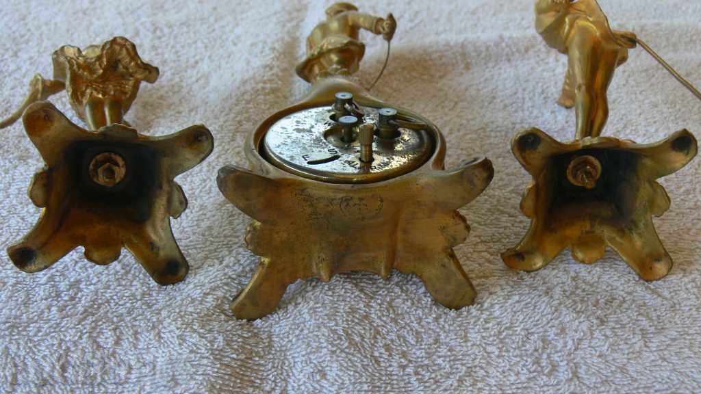 Παράδοση Καμινάδα CLOCK BRONZE επιχρυσωμένο Παράδοση Καμινάδα CLOCK BRONZE επιχρυσωμένο