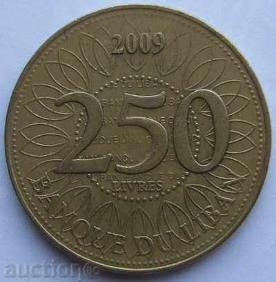 Λίβανος 250 livres 2009