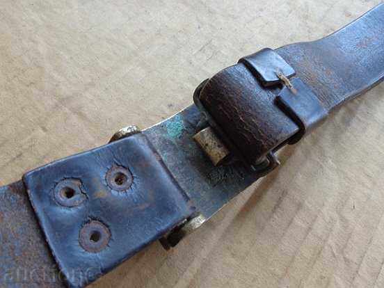 Uniform belt, Bulgarian State Railways buckle, buckle, uniform - 6 Uniform belt, Bulgarian State Railways buckle, buckle, uniform - 6