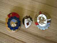 Old enamel badges