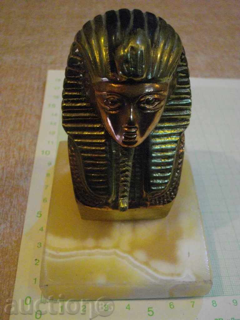 Глава на фараон от бронз