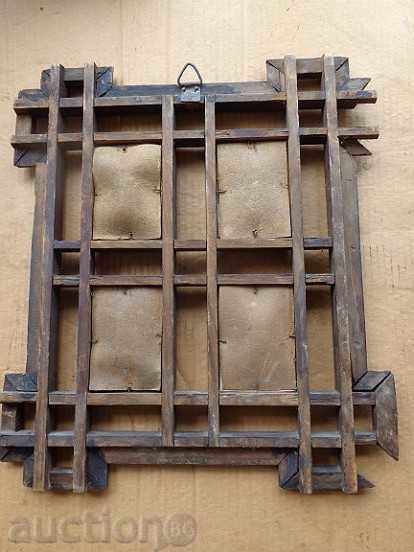 Old framed portrait with soldiers, shepherd woodcarving, photo - 6