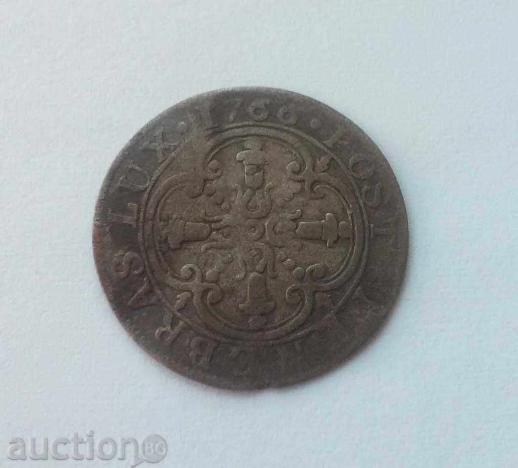Geneva, 3 Sol 1766 Rare monede