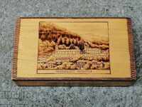 Pyrographed box for barber accessories BNA, NRB