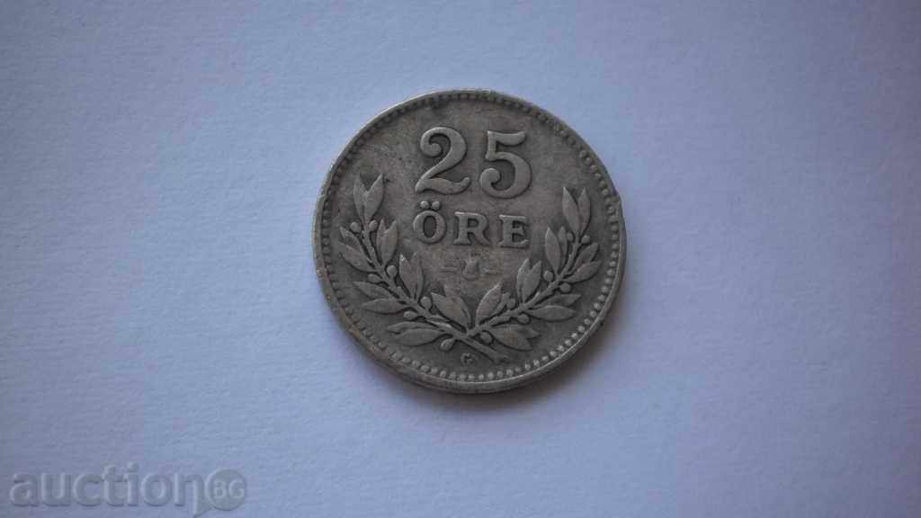 Sweden Silver 25 Jore 1930 Rare Coin