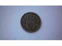 Швеция Сребро 10 Йоре 1909 Рядка Монета