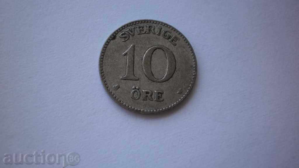 Sweden Silver 10 Yor 1919 Rare Coin
