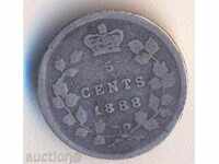 Canada 5 cenți 1888